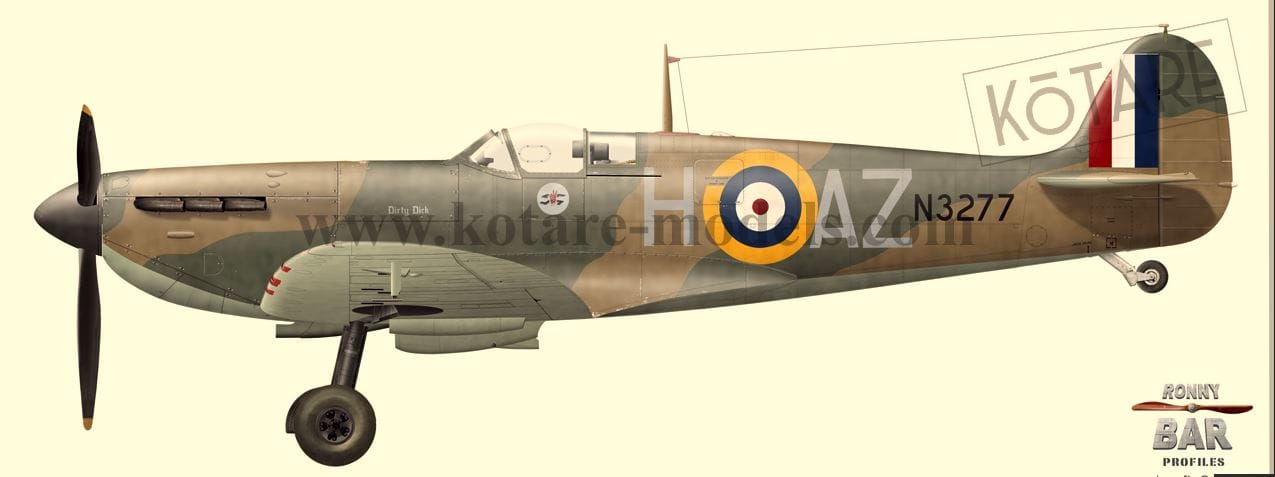 Kotare - 32001 - Supermarine Spitfire Mk Ia (mid) - paint schemes