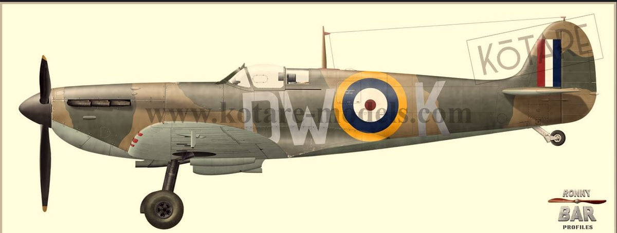 301 - Kotare - 32001 - Supermarine Spitfire Mk Ia (mid) - paint schemes