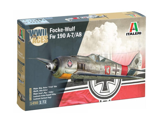 010 - Italeri - 1490 - Focke-Wulf Fw 190 A-7/A-8 ‘WWII Aces’ - primary image