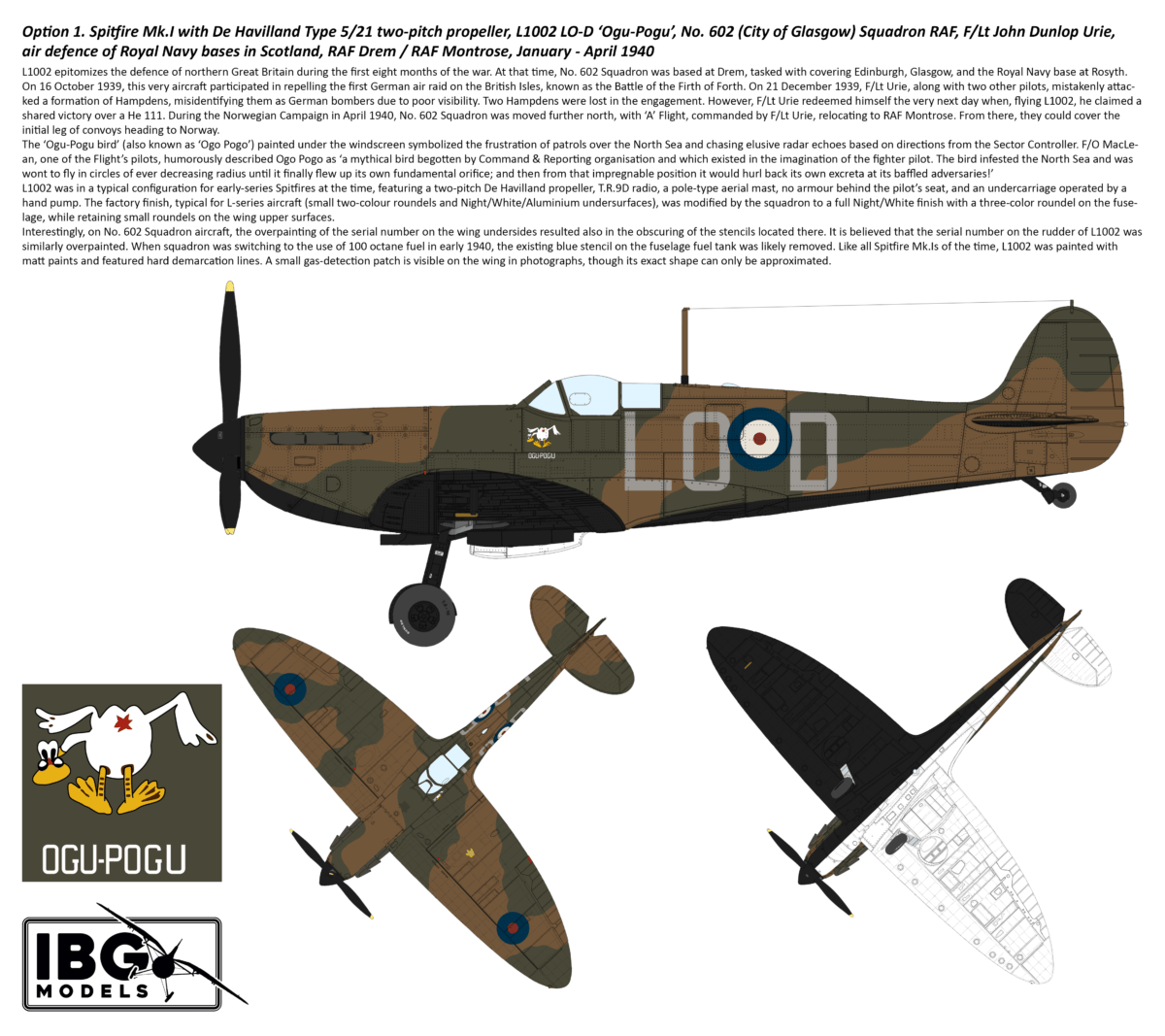 IBG - 72584 - Supermarine Spitfire Mk I / II [2 in 1] - paint schemes