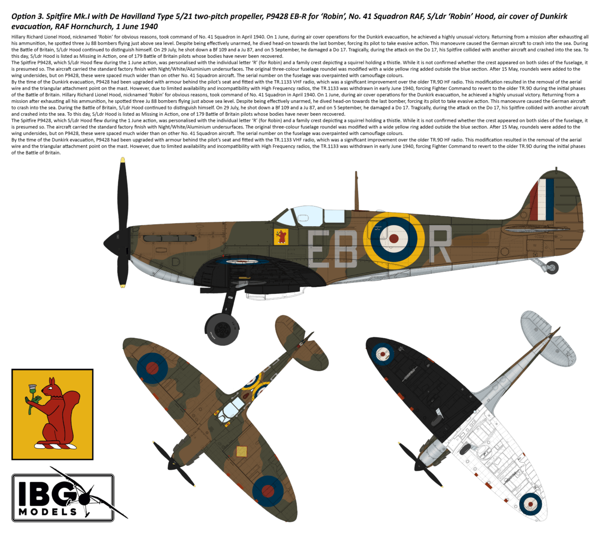 IBG - 72584 - Supermarine Spitfire Mk I / II [2 in 1] - paint schemes