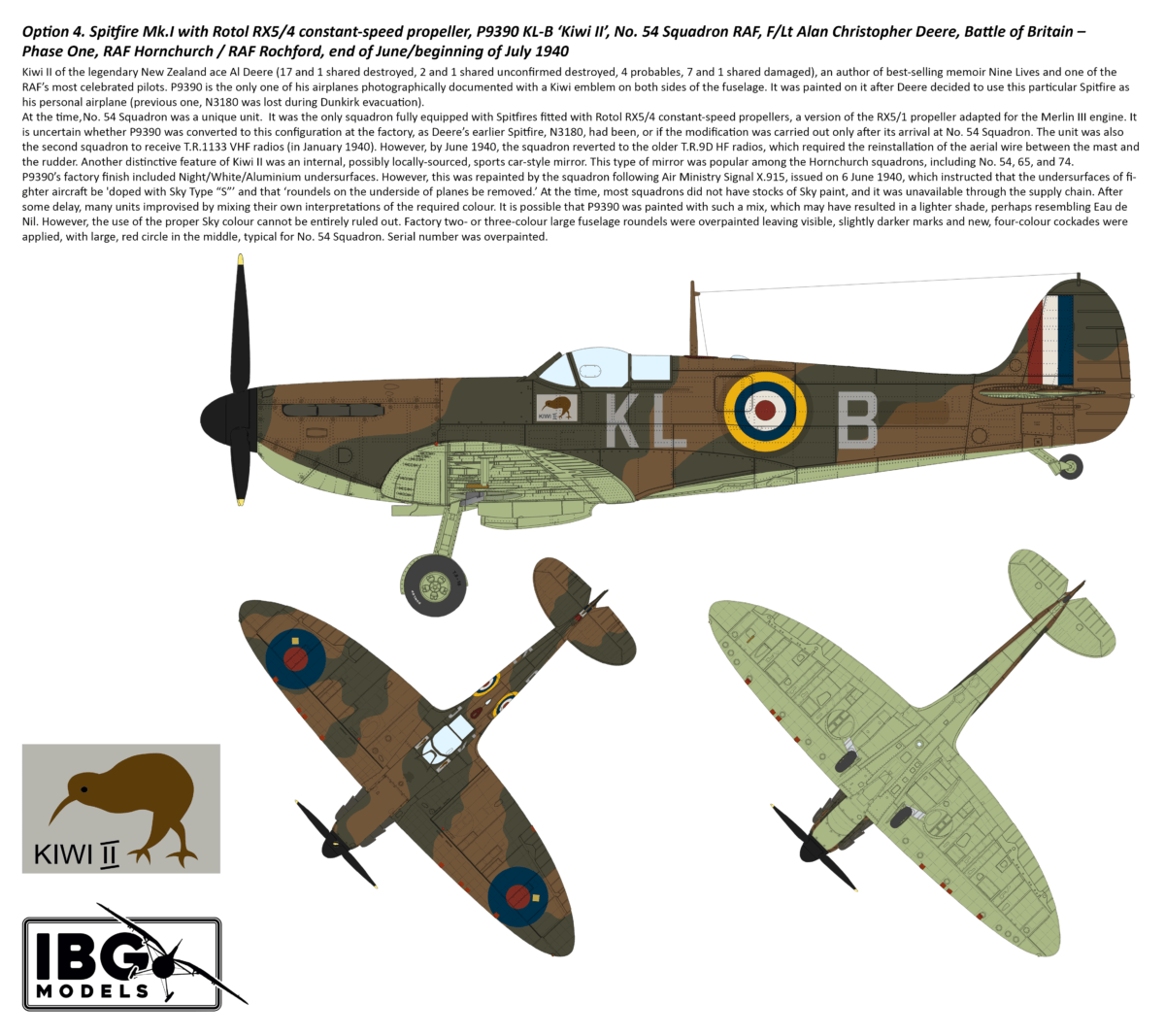 IBG - 72584 - Supermarine Spitfire Mk I / II [2 in 1] - paint schemes
