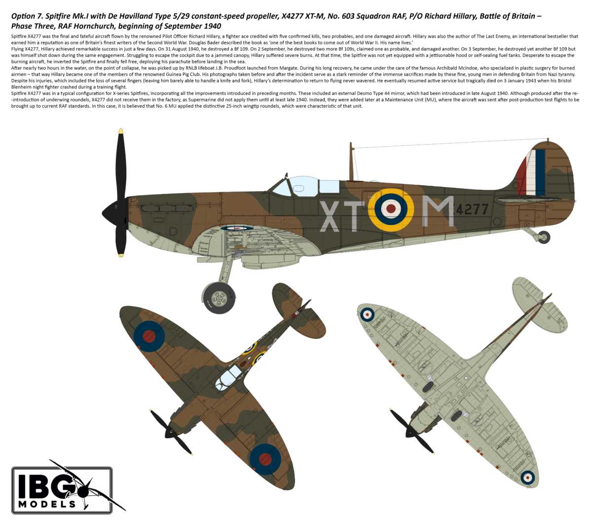 306 - IBG - 72584 - Supermarine Spitfire Mk I / II [2 in 1] - paint schemes