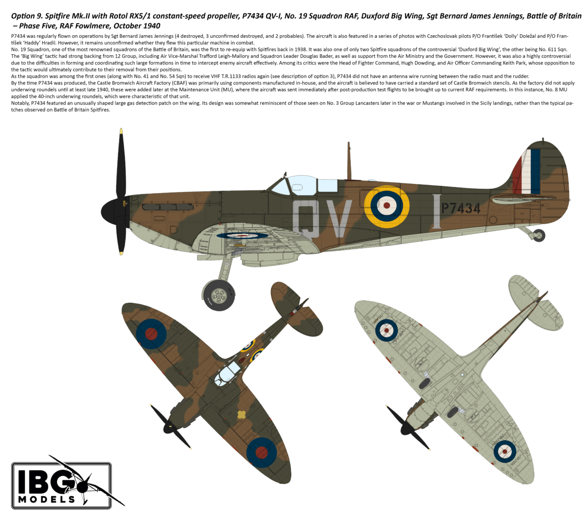 IBG - 72584 - Supermarine Spitfire Mk I / II [2 in 1] - paint schemes