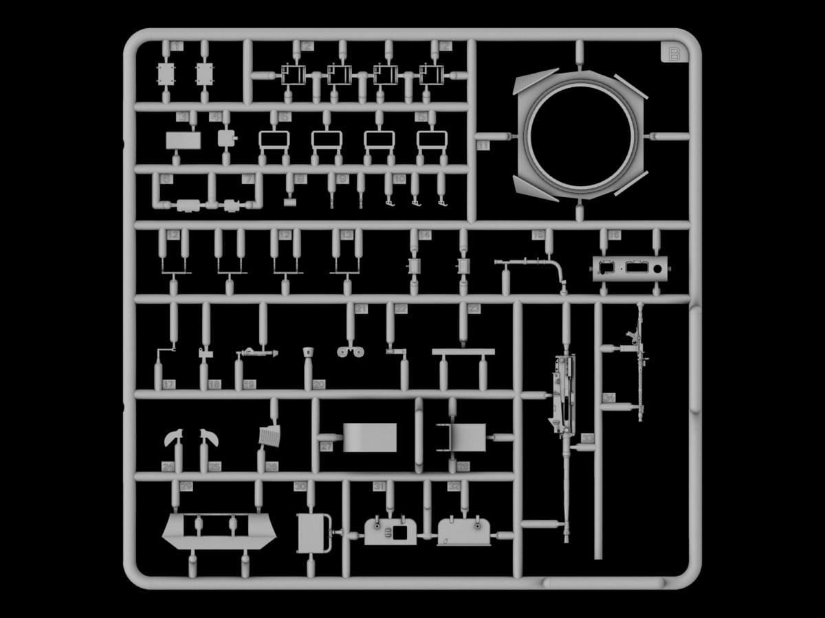 IBG - 35080 - Pz.Kpfw. II Ausf. B with Betr.st.Anh - sprue