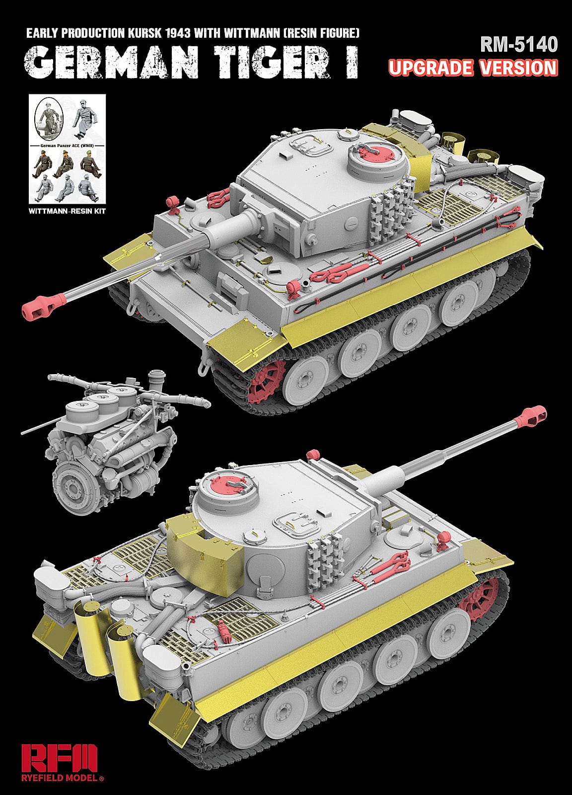 Rye Field Model - 5140 - Pz.Kpfw. VI Ausf. E Wittmann Tiger I (early) [upgrade kit] - digital model
