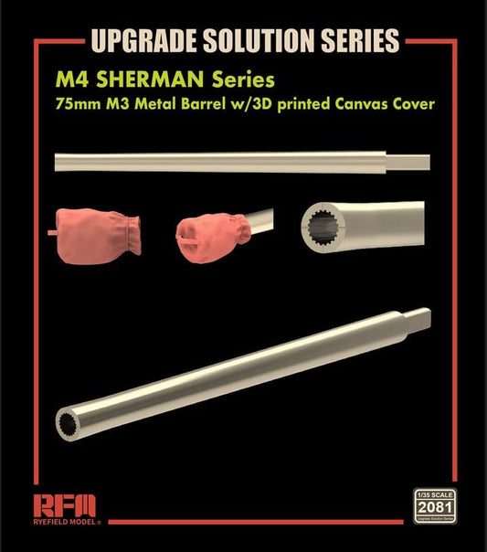 010 - Rye Field Model - 2081 - M4A4 Sherman 75mm Gun M3 Barrel and B-161185 Muzzle Cover - primary image