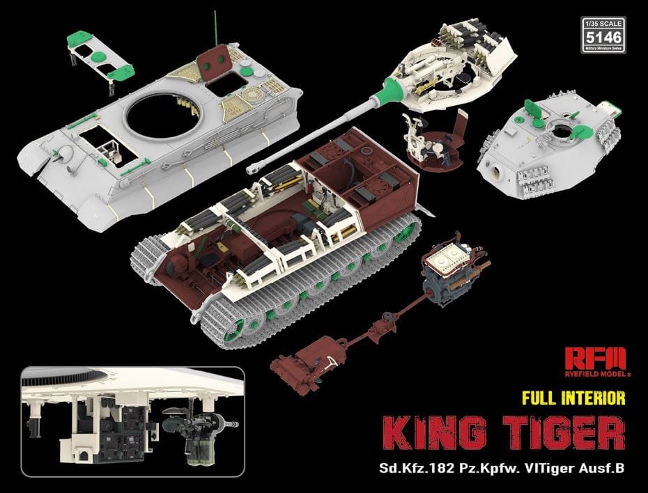 Rye Field Model - 5146 - Henschel Pz.Kpfw. VI Tiger II Ausf. B Königstiger [interior kit] - digital model