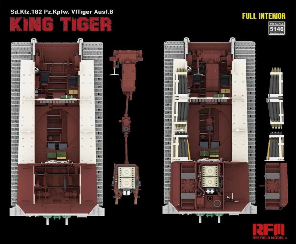 Rye Field Model - 5146 - Henschel Pz.Kpfw. VI Tiger II Ausf. B Königstiger [interior kit] - digital model