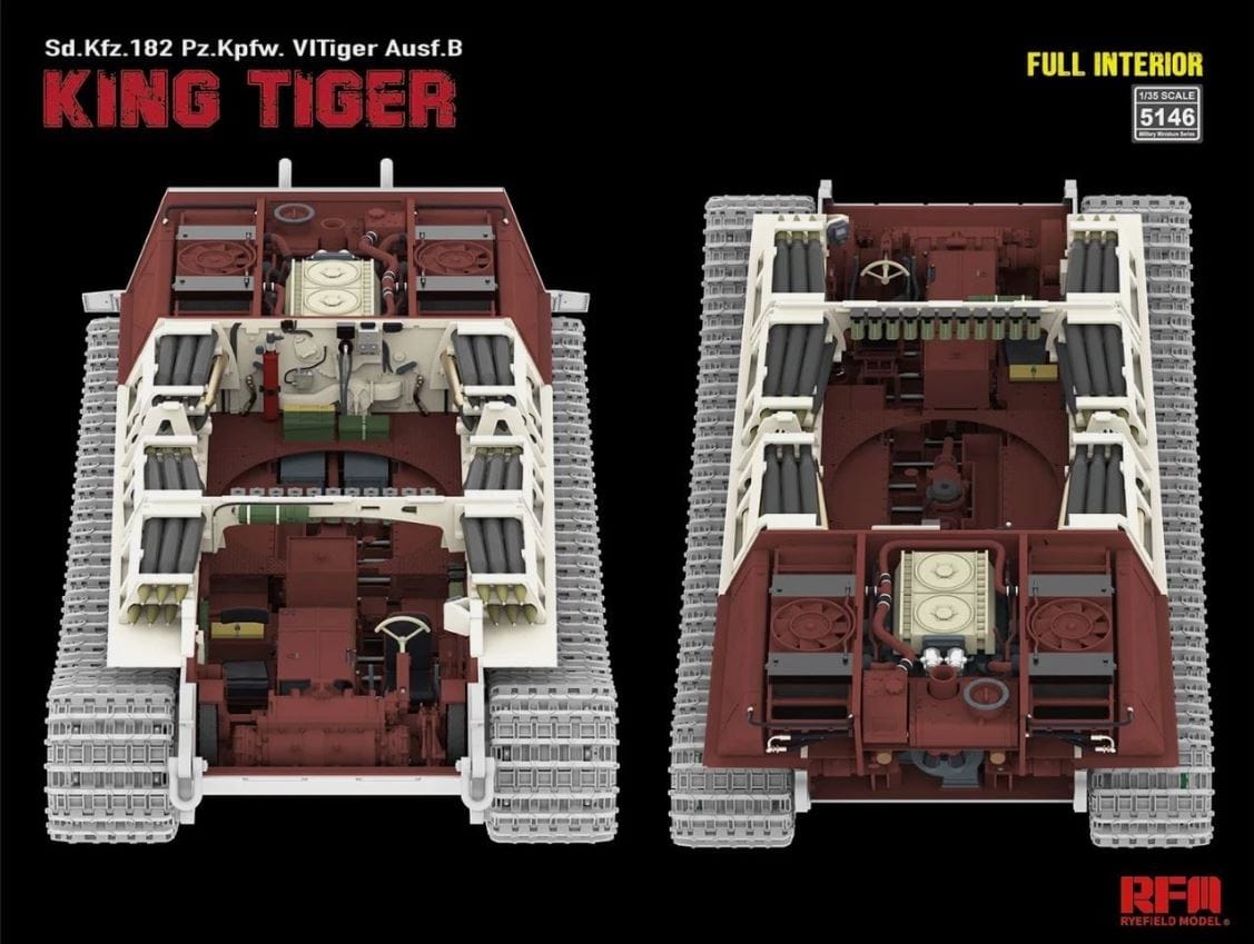 Rye Field Model - 5146 - Henschel Pz.Kpfw. VI Tiger II Ausf. B Königstiger [interior kit] - digital model