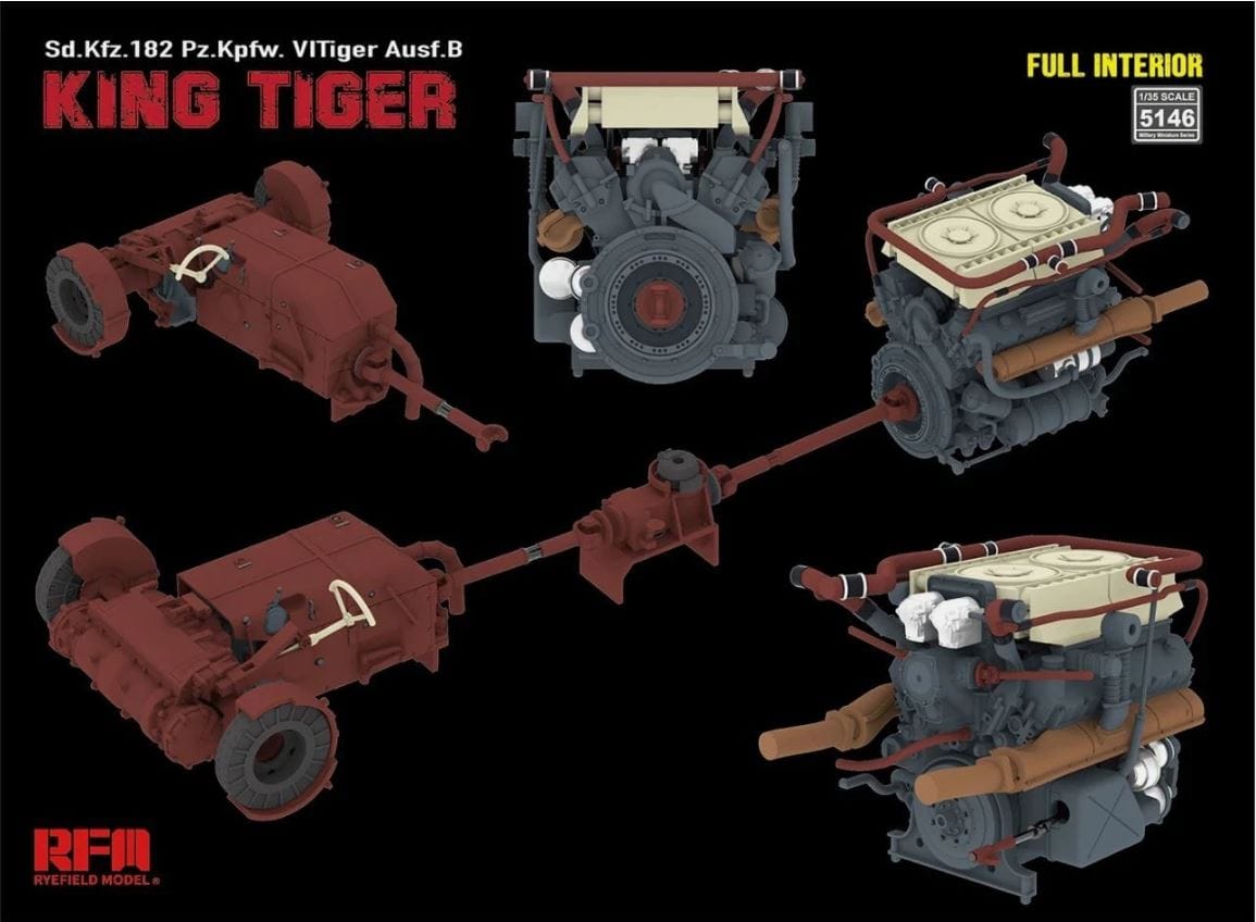 Rye Field Model - 5146 - Henschel Pz.Kpfw. VI Tiger II Ausf. B Königstiger [interior kit] - digital model