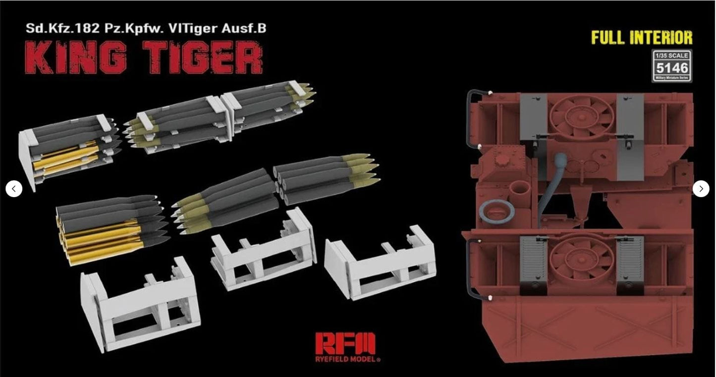 505 - Rye Field Model - 5146 - Henschel Pz.Kpfw. VI Tiger II Ausf. B Königstiger [interior kit] - digital model