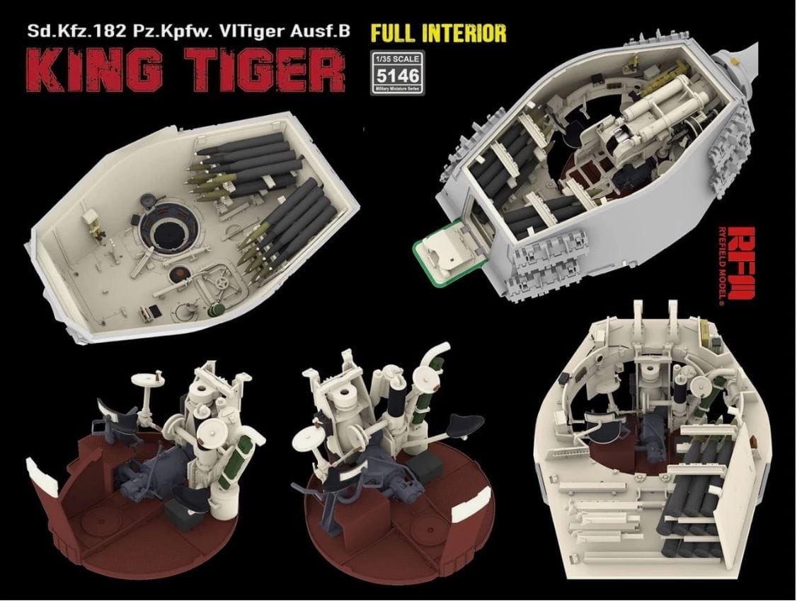 506 - Rye Field Model - 5146 - Henschel Pz.Kpfw. VI Tiger II Ausf. B Königstiger [interior kit] - digital model