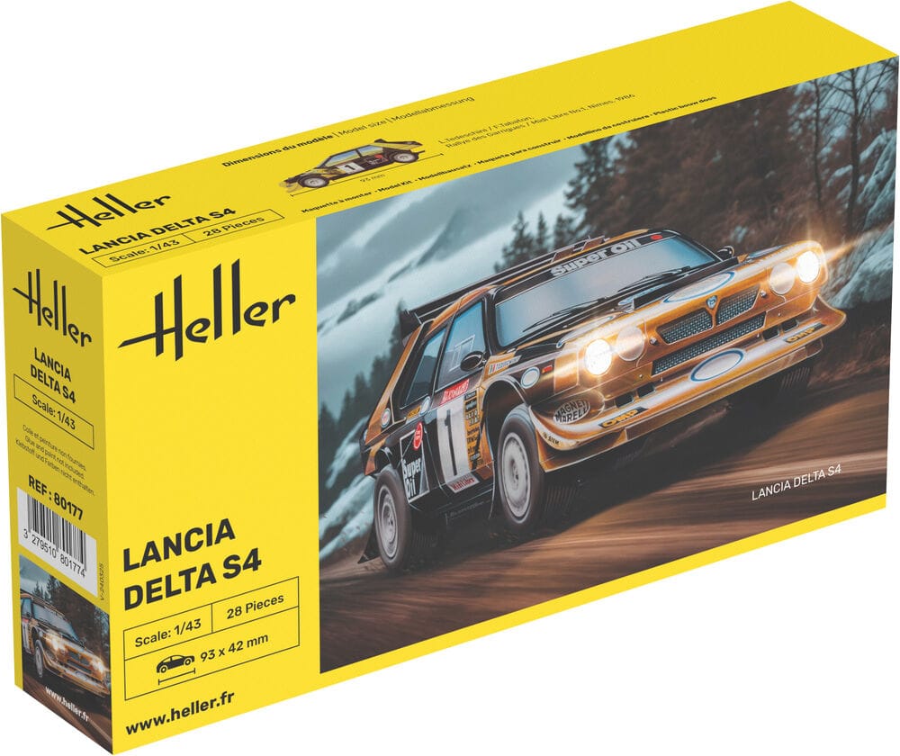 Heller - 80177 - Lancia Delta S4 - box front left angle