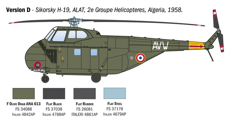 Sikorsky H-19D/HO4S-3/HRS-2 Chickasaw / Westland Whirlwind HAS.7