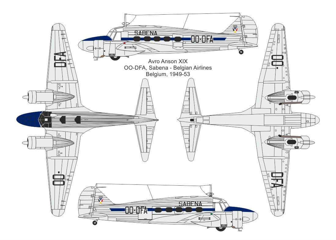 Valom - 14450 - Avro Anson XIX - paint schemes