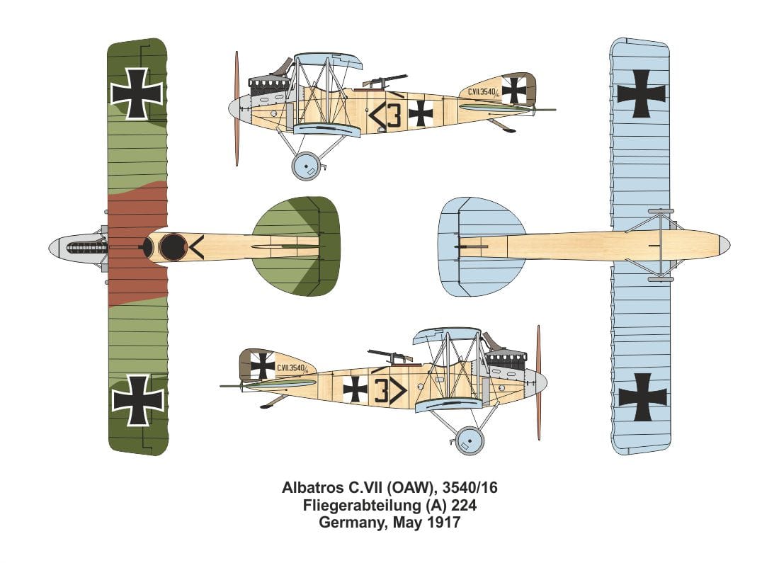 Valom - 14455 - Airco DH.9 vs Albatros C.VIII [quadruple set] - paint schemes