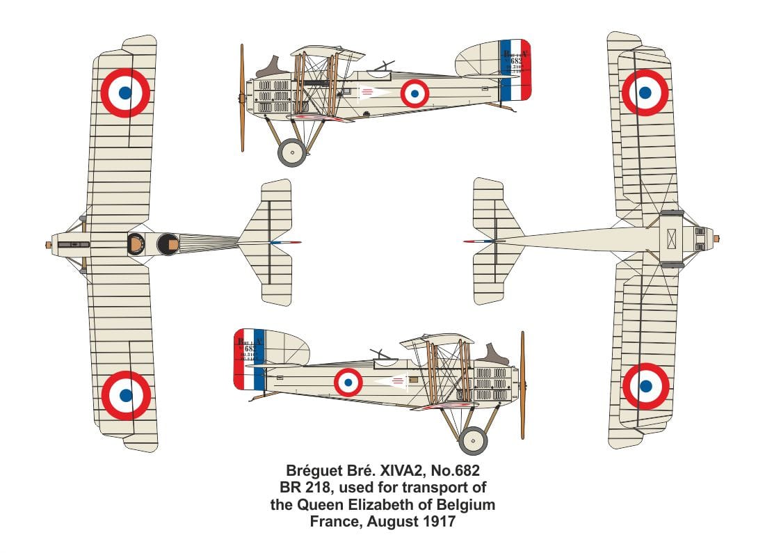 Valom - 14456 - Breguet 14 A2 vs LVG C.VI [quadruple set] - paint schemes