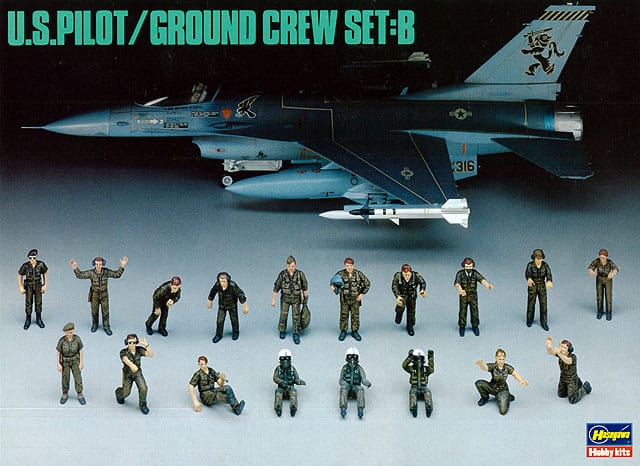 010 - Hasegawa - X485 - United States Pilot / Ground Crew Set B - primary image
