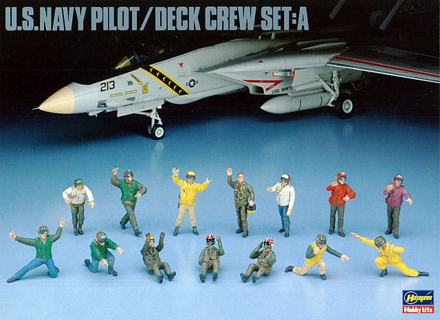 010 - Hasegawa - X486 - United States Navy Pilot / Deck Crew Set A - primary image