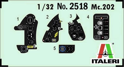 Italeri - 2518 - Macchi C.202 Folgore - decals