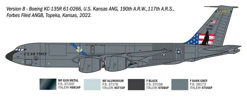 301 - Italeri - 91281 - Boeing KC-135R Stratotanker - paint schemes