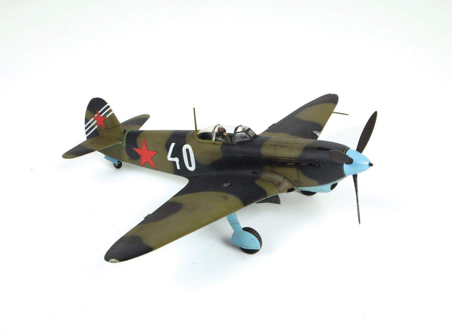 701 - Zvezda - 4837 - Yakovlev Yak-7B (late) - painted model