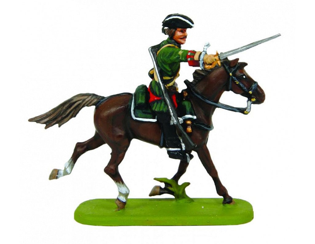 701 - Zvezda - 8072 - Russian Dragoons of Peter the Great (1701-21) - painted model