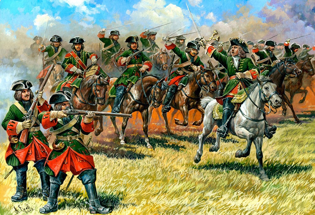 150 - Zvezda - 8072 - Russian Dragoons of Peter the Great (1701-21) - box art