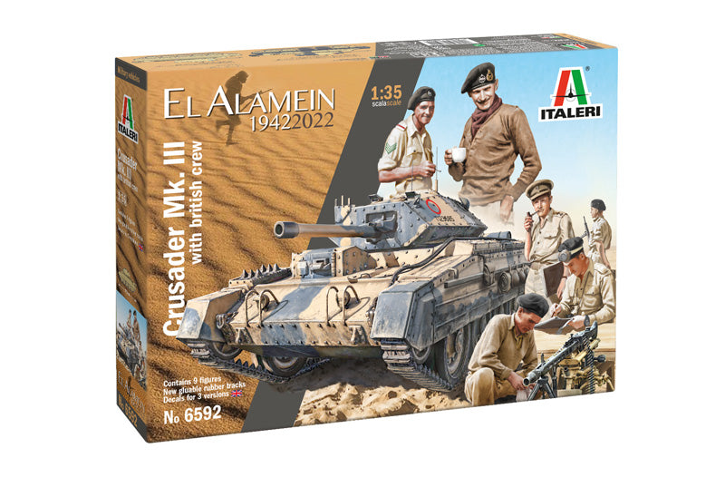 Crusader III avec équipage (El Alamein)