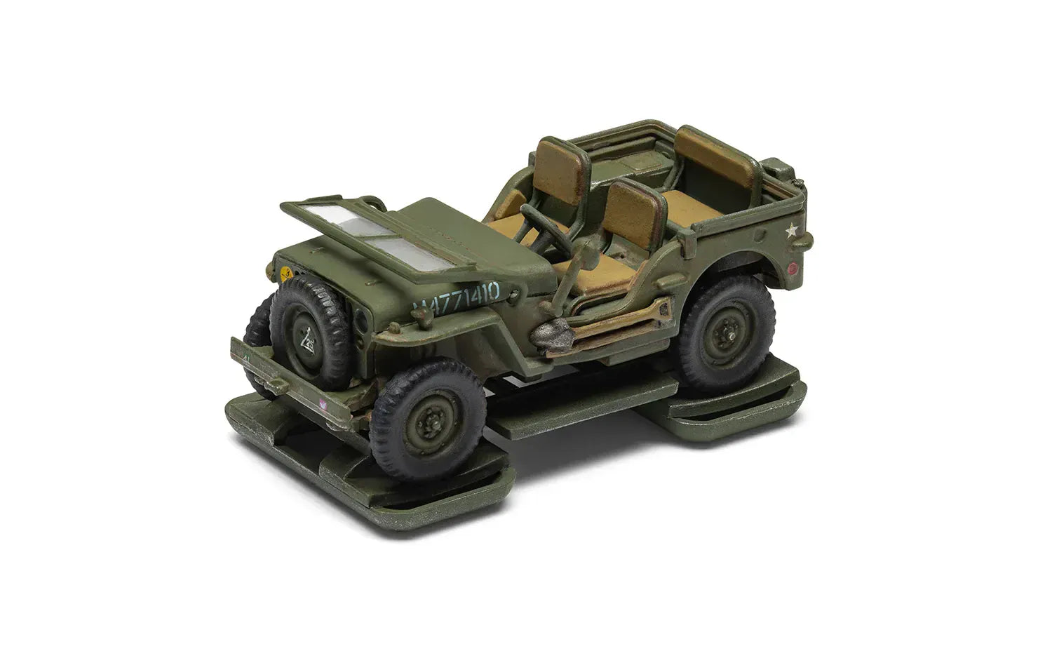 Airfix - A02339 - Willys MB ¼-ton 4x4 Jeep and Trailer - painted model