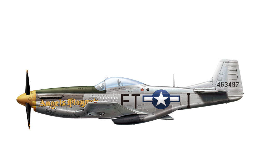 paint schemes - 44-63497, 353rd Fighter Squadron, 354th Fighter Group, USAAF, Pilot Bruce W Carr, Germany, 1945