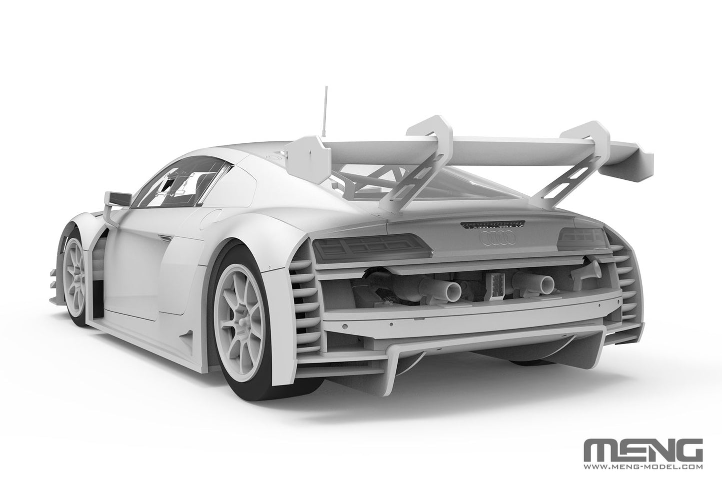 501 - digital model - The aerodynamic exteriors of the Audi R8 LMS GT3 EVO II are accurately replicated.