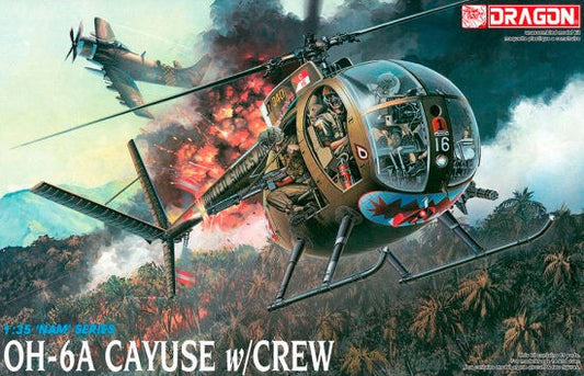 Hughes OH-6A Cayuse with Crew