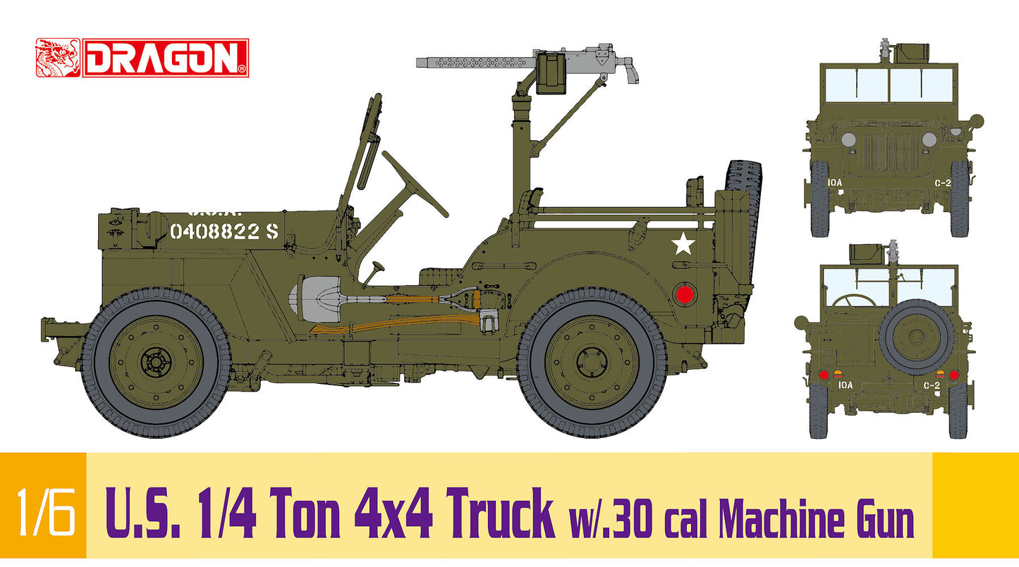 010 - Willys MB ¼-ton 4x4 Jeep with .30 cal MG - primary image