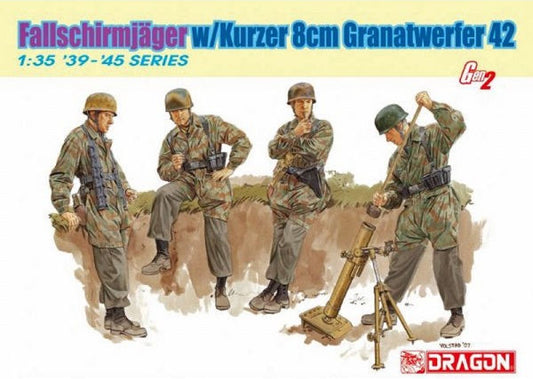 German Fallschirmjäger with 8cm GrW 42