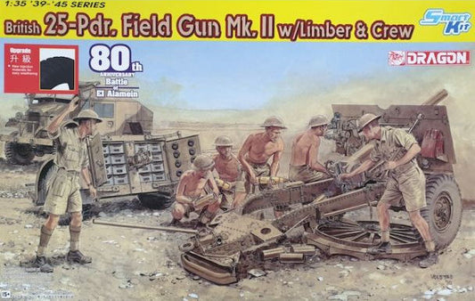 OQF 25pdr with Limber and Crew