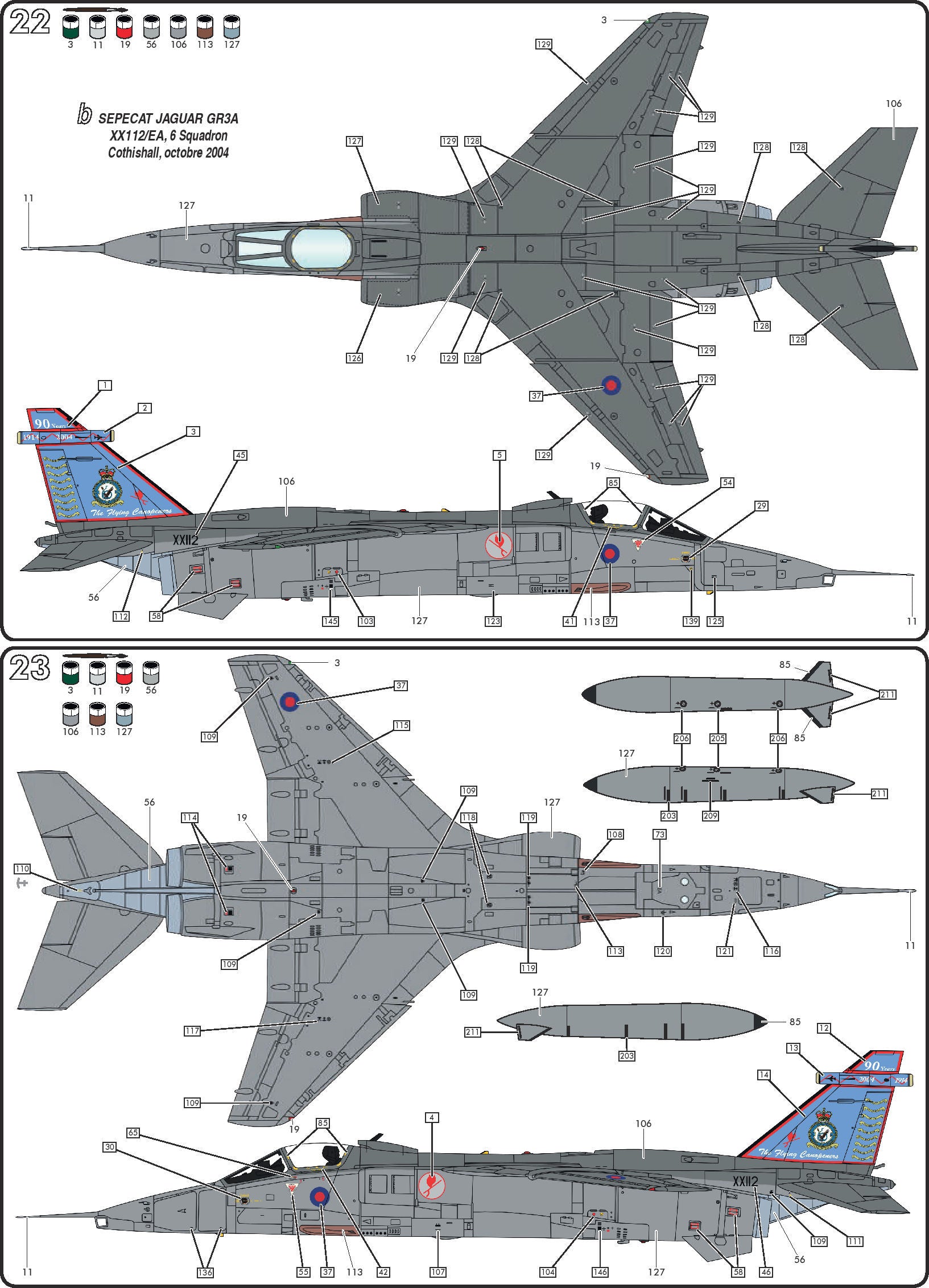 SEPECAT Jaguar GR1/GR3 paint schemes