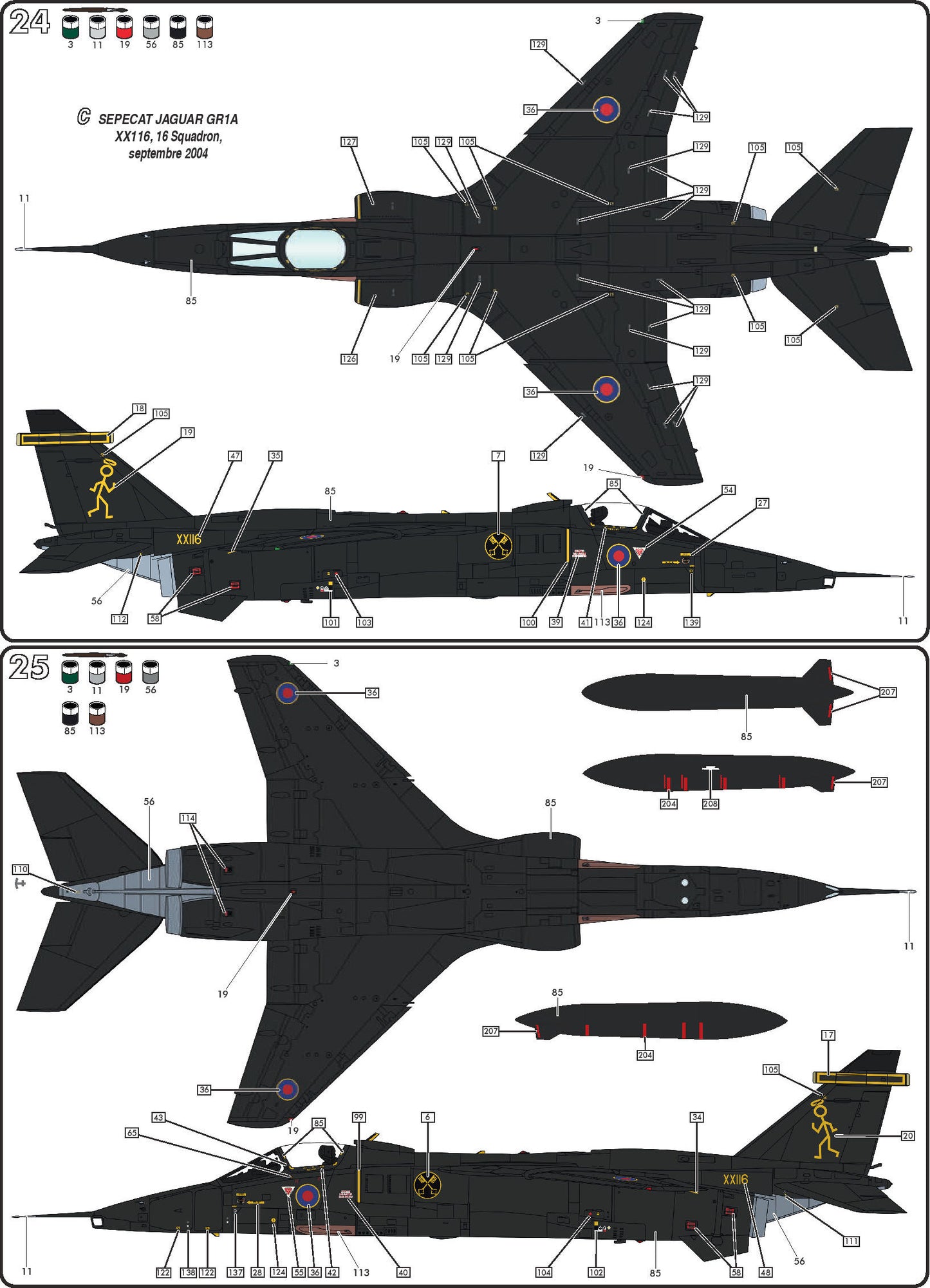 302 - SEPECAT Jaguar GR1/GR3 paint schemes