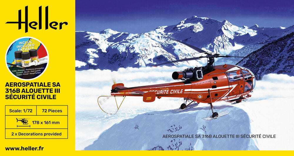 Sud Aviation SA 316B Alouette III Sécurité Civile [coffret de démarrage]