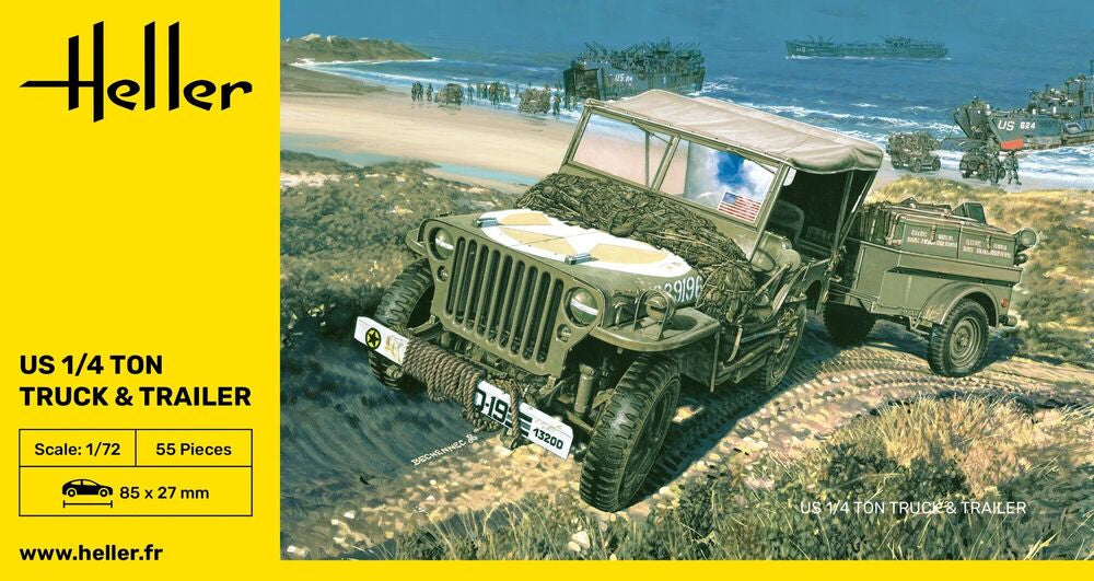 Jeep Willys MB avec remorque