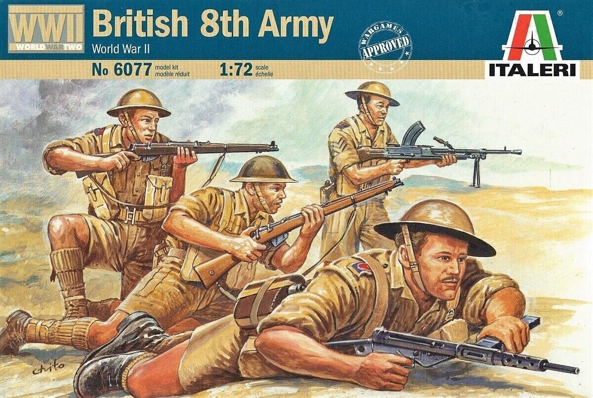 Infanterie de la 8e armée britannique