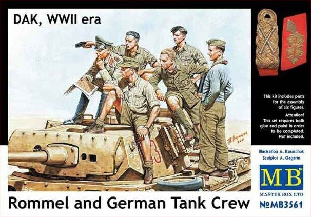 Rommel and German Afrikakorps Tank Crew