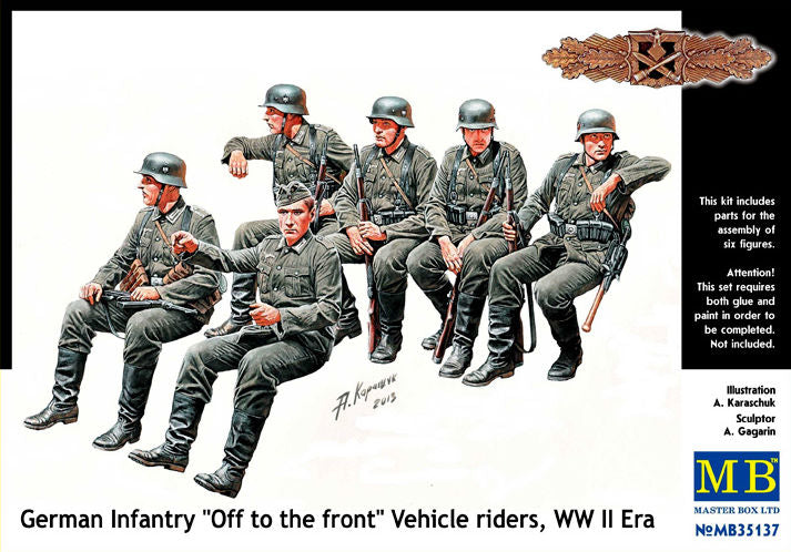 German Infantry Vehicle Riders ‘Off to the Front’