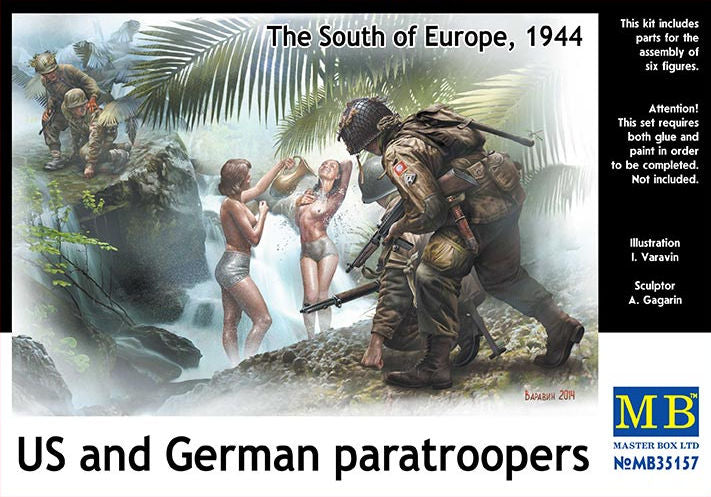 Parachutistes américains et allemands (Europe du Sud)