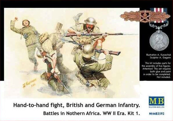 Infanterie britannique et allemande (Afrique du Nord)