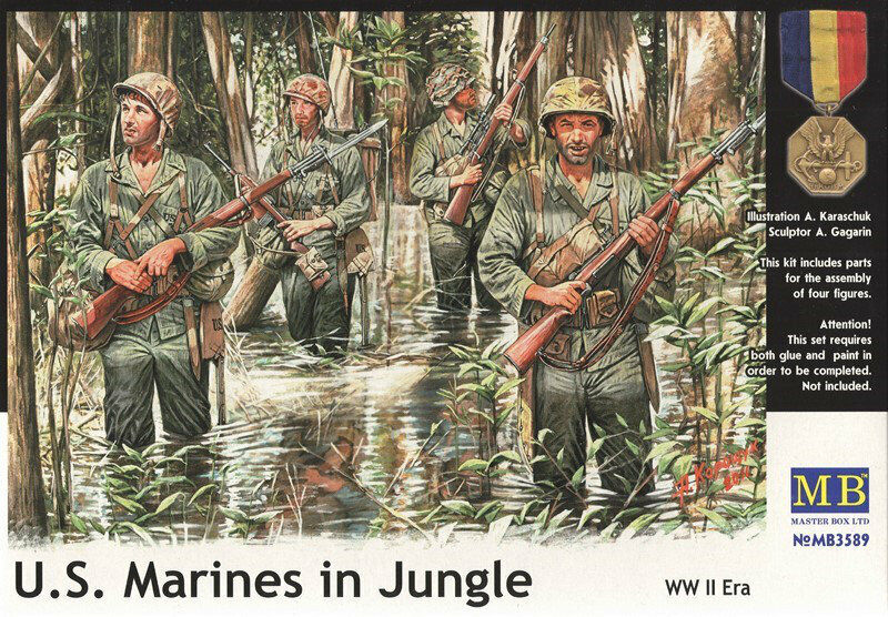 Les Marines des États-Unis dans la jungle