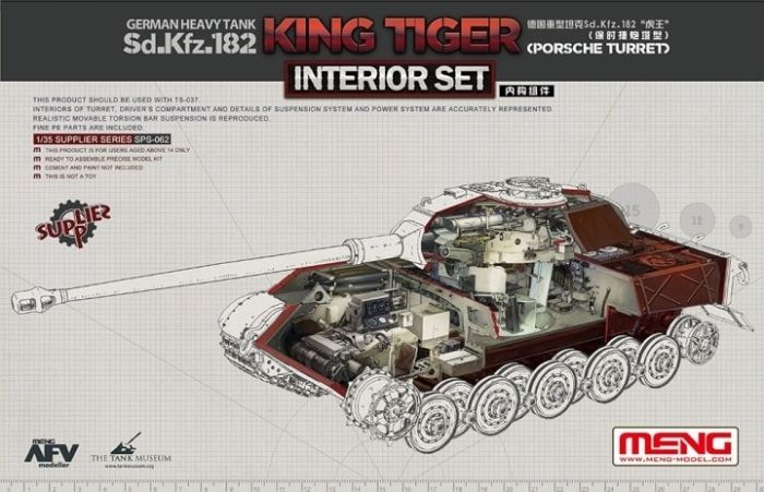 Porsche Pz.Kpfw. VI Tiger II Königstiger Ausf. B Interior Set