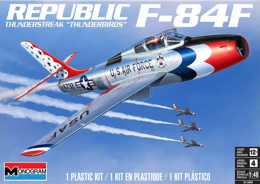 010 - Revell Monogram - 85-5996 - Republic F-84F Thunderstreak ‘Thunderbirds’ [snap fit] - primary image