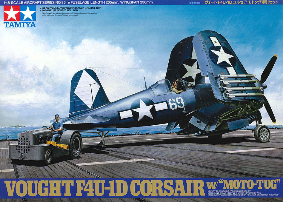 Vought F4U-1D Corsair with Moto-Tug